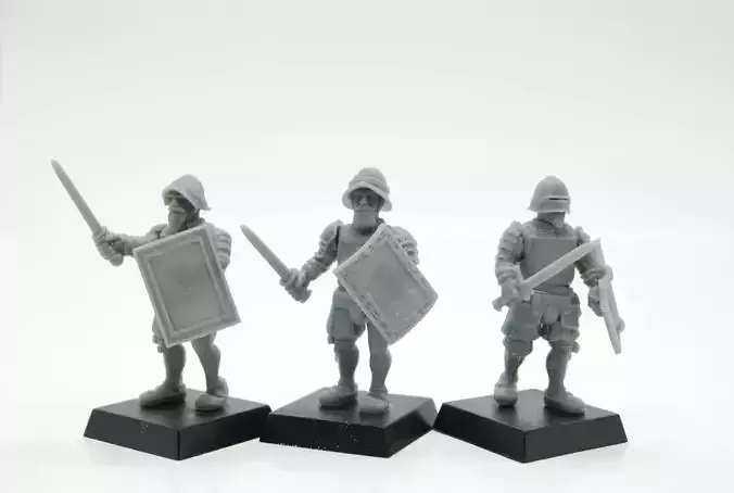 Landsknecht Swordsman Arms 3D print model