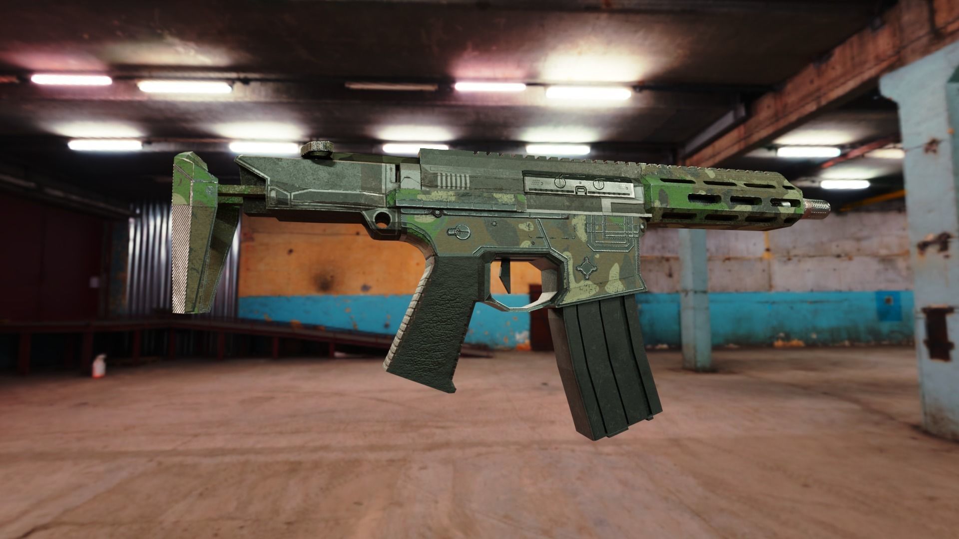 Small Rifle For Game- AR-VR Low-poly 3D model_7