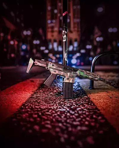 Small Rifle For Game- AR-VR Low-poly 3D model Small Rifle For Game- AR-VR Low-poly 3D model