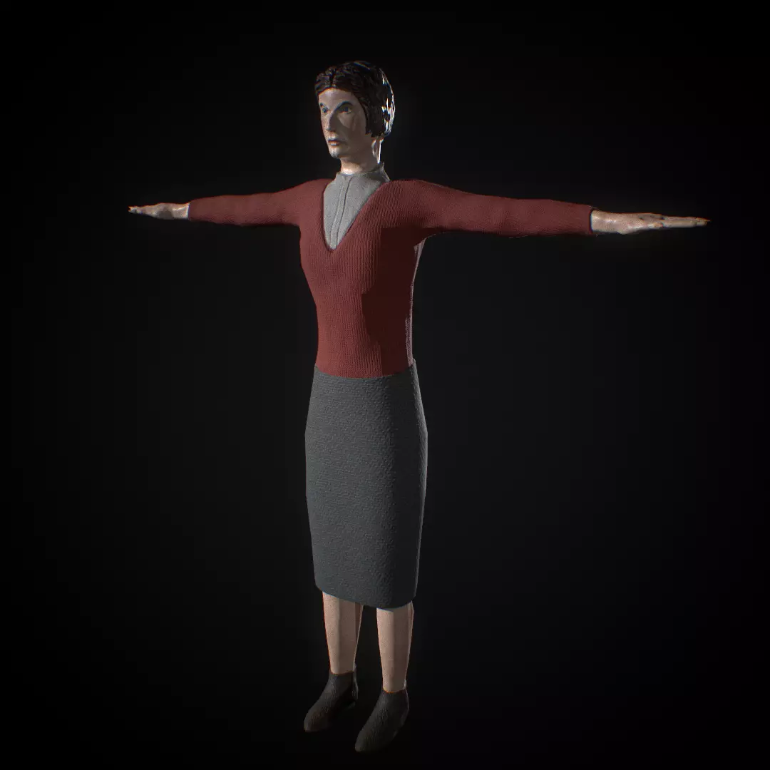 Angry Teacher 3D model