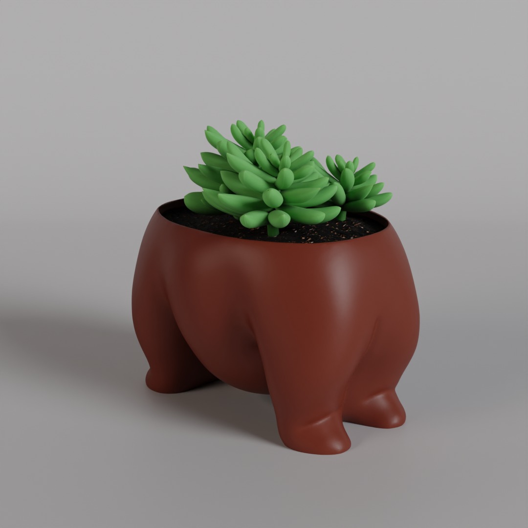 Bear planter - STL for 3D Printing 3D print model_4