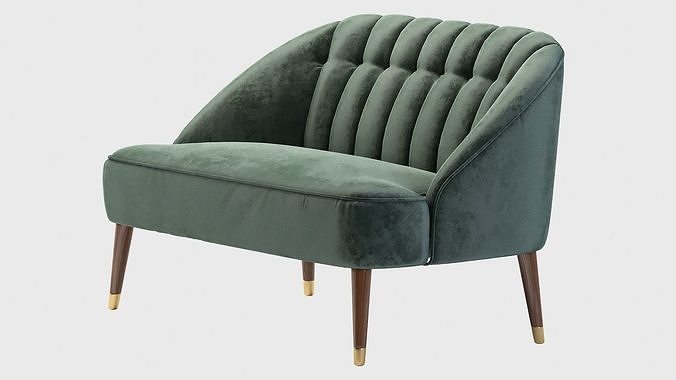 Margot Sofa Armchair 3D model 5