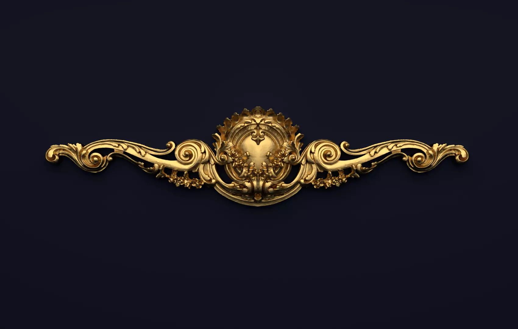 Classic decor ornament v-3D model 45 3D model_0