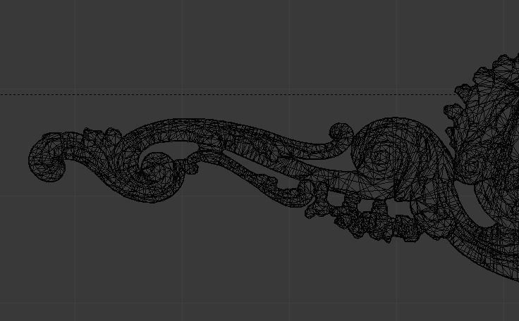 Classic decor ornament v-3D model 45 3D model_5