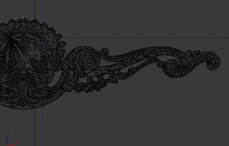 Classic decor ornament v-3D model 45 3D model_3