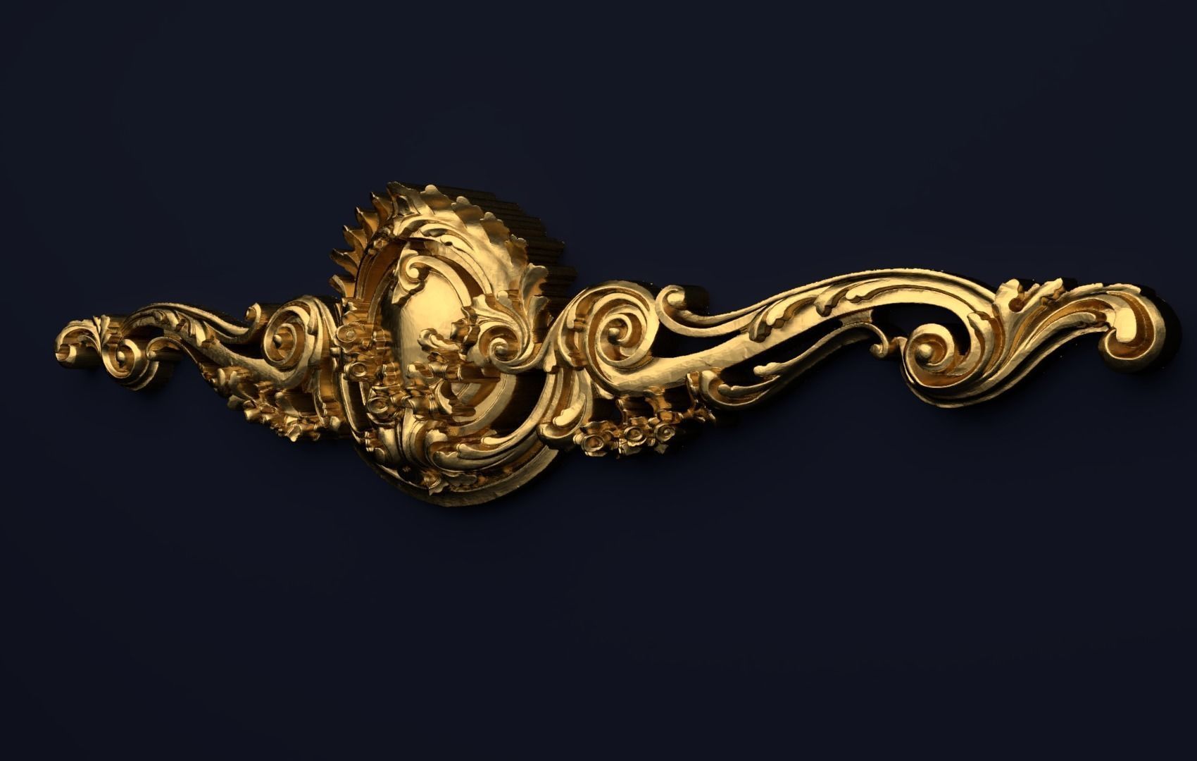 Classic decor ornament v-3D model 45 3D model_1