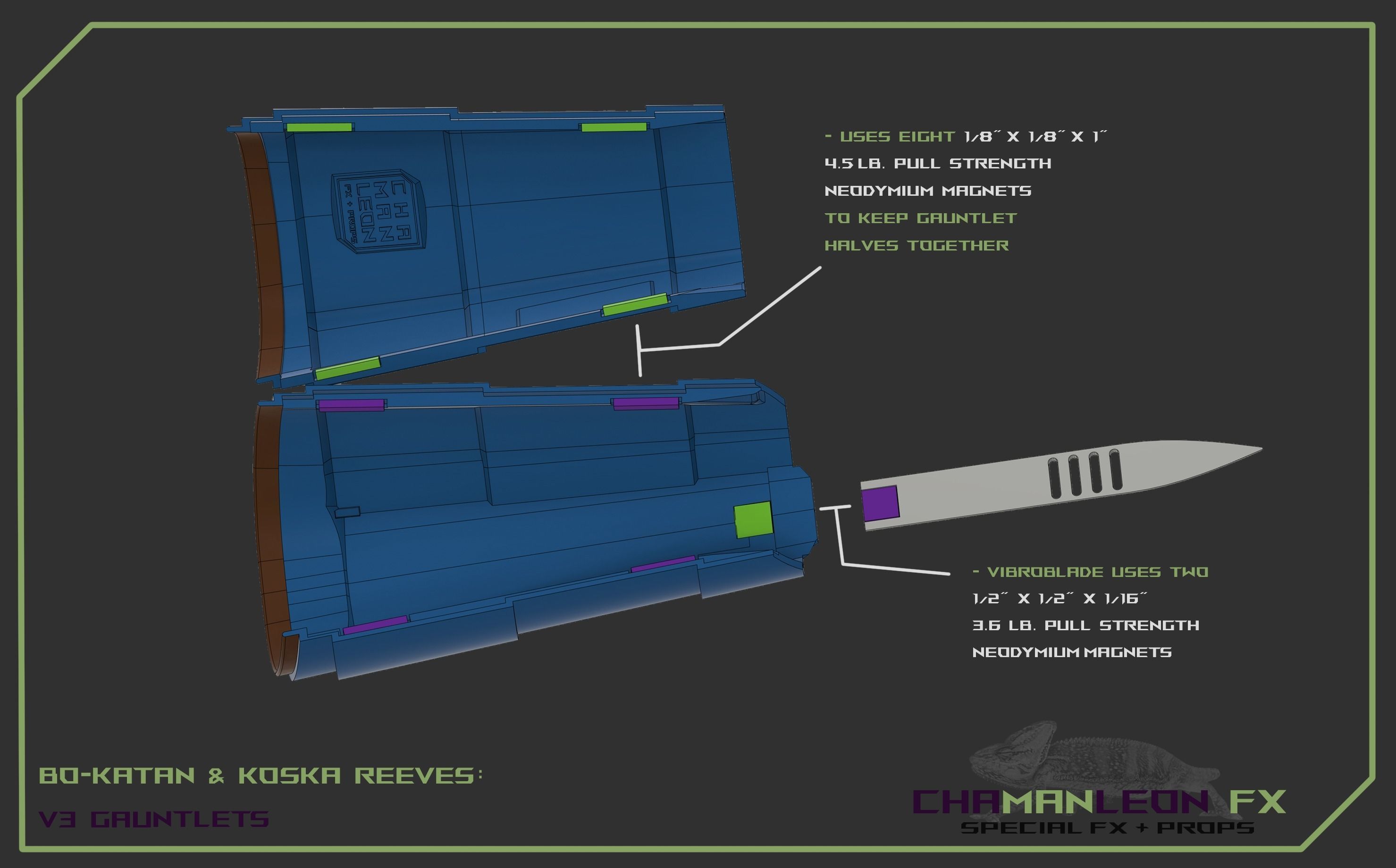 Bo Katan Koska Mandalorian Armor 3d Print Cosplay Gauntlets 3D print model_11