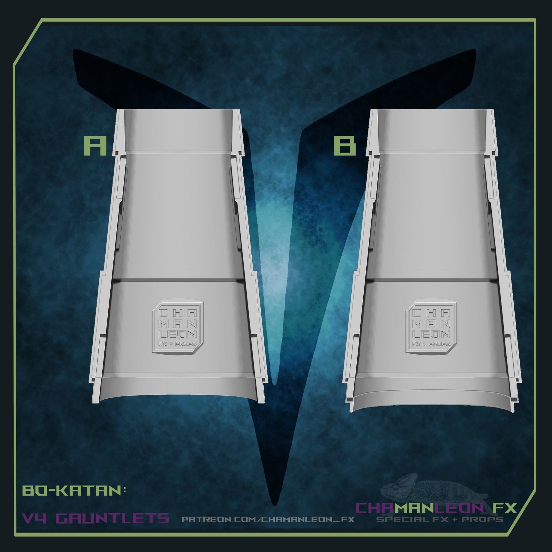 Bo Katan Koska Mandalorian Armor 3d Print Cosplay Gauntlets 3D print model_9