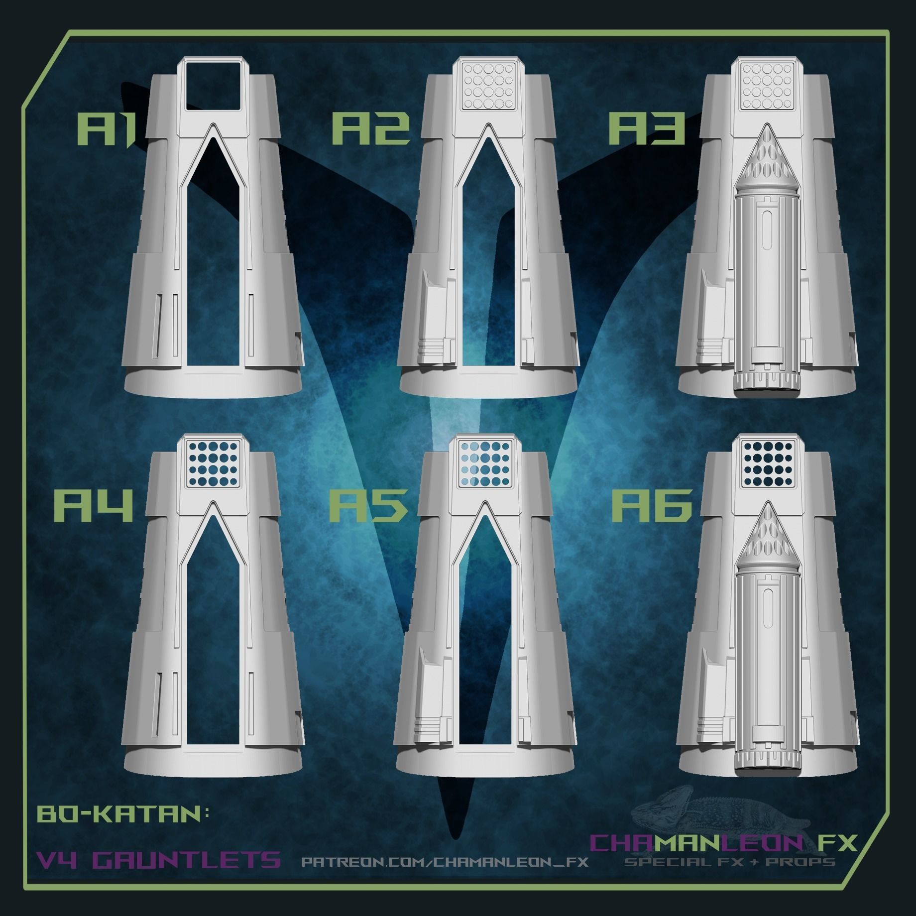 Bo Katan Koska Mandalorian Armor 3d Print Cosplay Gauntlets 3D print model_6