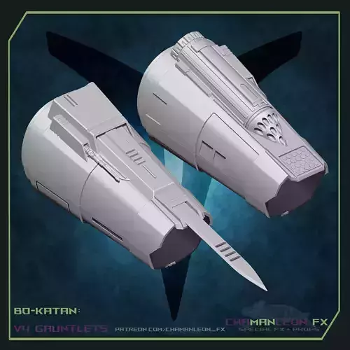 Bo Katan Koska Mandalorian Armor 3d Print Cosplay Gauntlets 3D print model