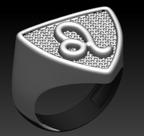 12 Zodiac Signs Ring  Collection Silver Gold  Print 3D print model_13
