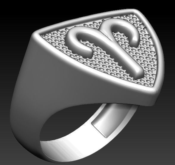 12 Zodiac Signs Ring  Collection Silver Gold  Print 3D print model_9