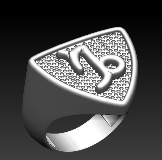 12 Zodiac Signs Ring  Collection Silver Gold  Print 3D print model_6