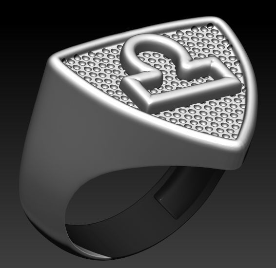 12 Zodiac Signs Ring  Collection Silver Gold  Print 3D print model_3