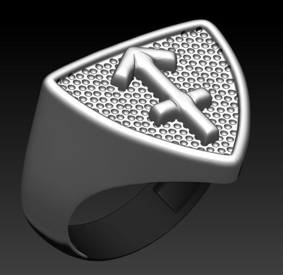12 Zodiac Signs Ring  Collection Silver Gold  Print 3D print model_5