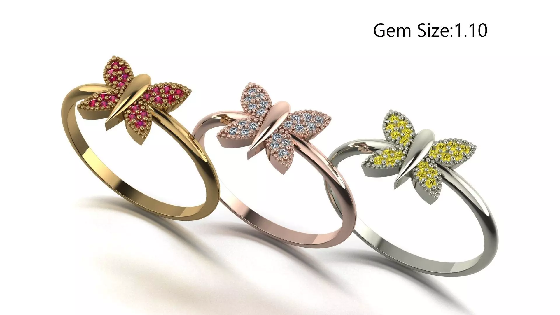 Gold Silver Ring 3d Print Model 3D print model 3D print model