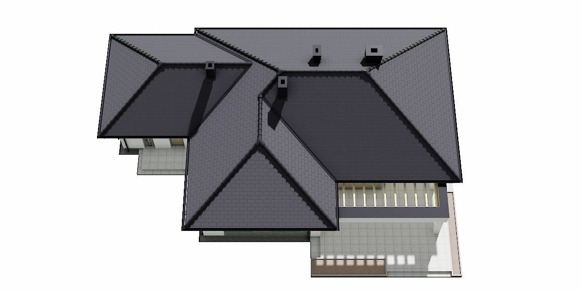 House C3V27 Low-poly 3D model_9