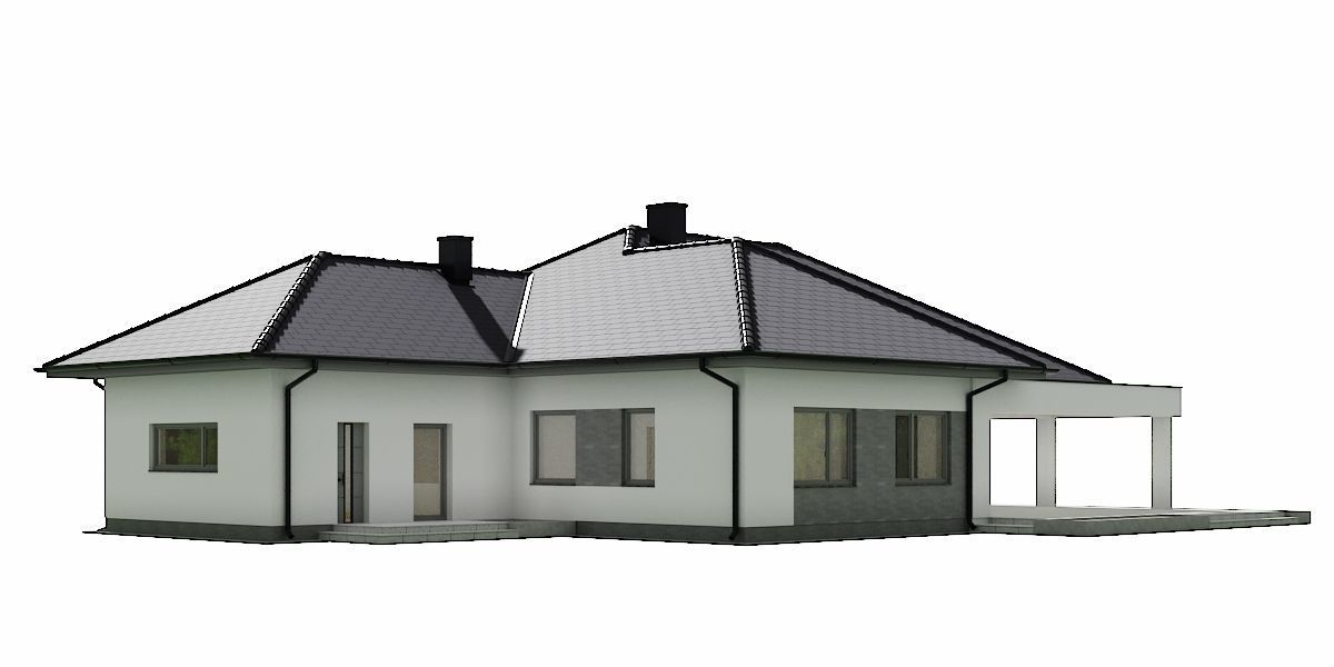 House C3V27 Low-poly 3D model_4