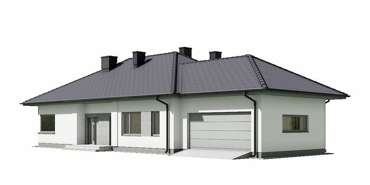 House C3V27 Low-poly 3D model_3