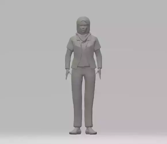 dokter hijab 3d print