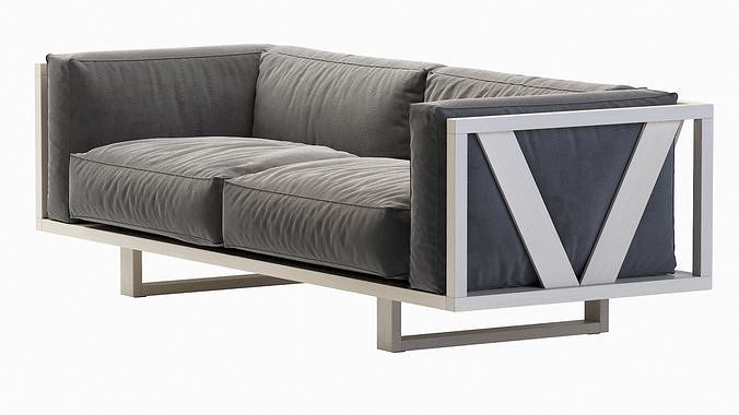 Ej555 Frame Sofa 3D model 5
