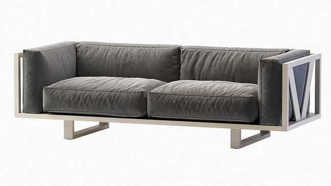 Ej555 Frame Sofa 3D model 4