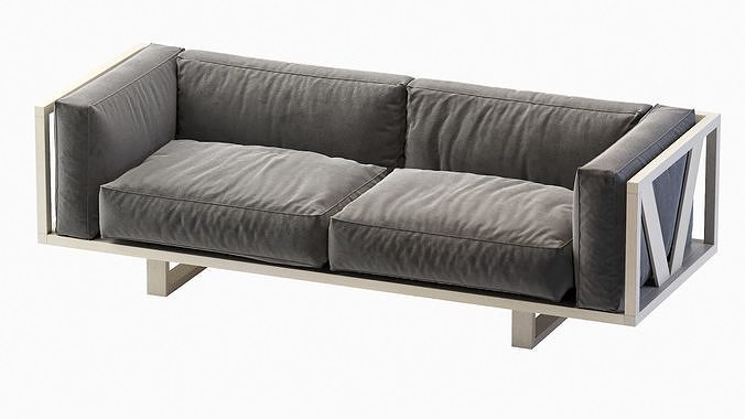 Ej555 Frame Sofa 3D model 6