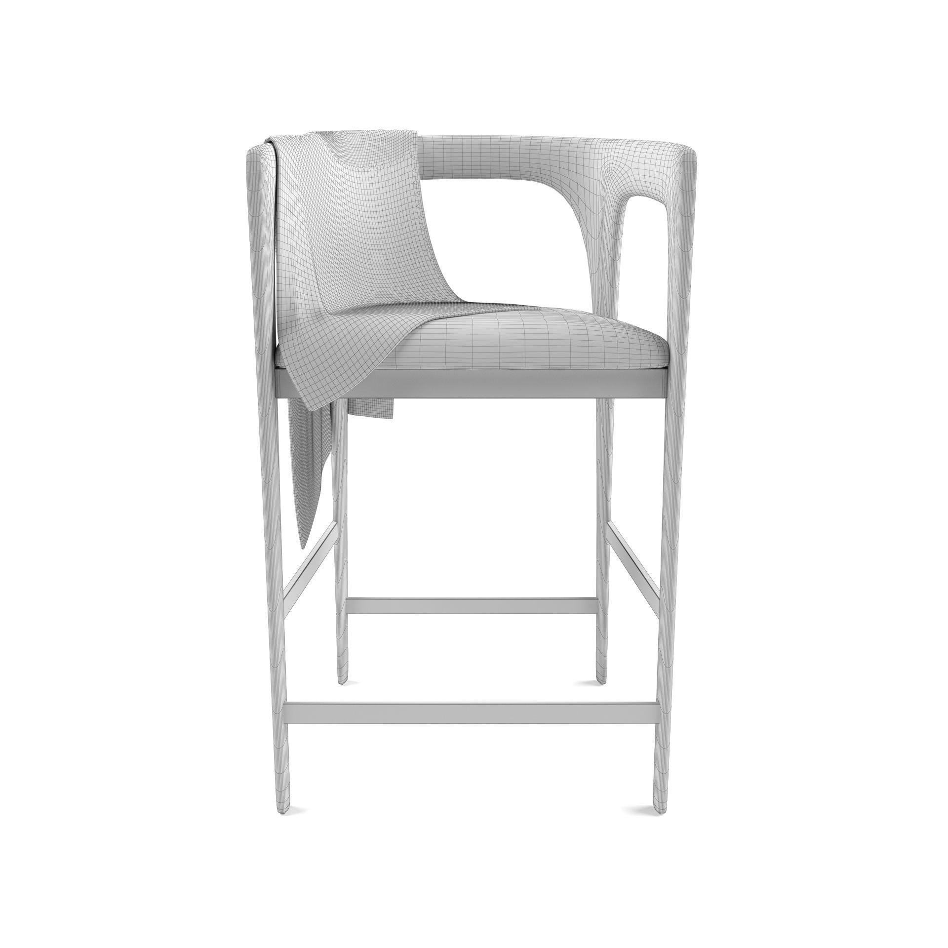 Interlude Home - Kendra Counter Stool 3D model_3