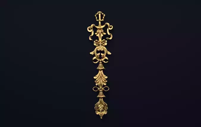 Classic decor ornament v-3D model 46 3D model