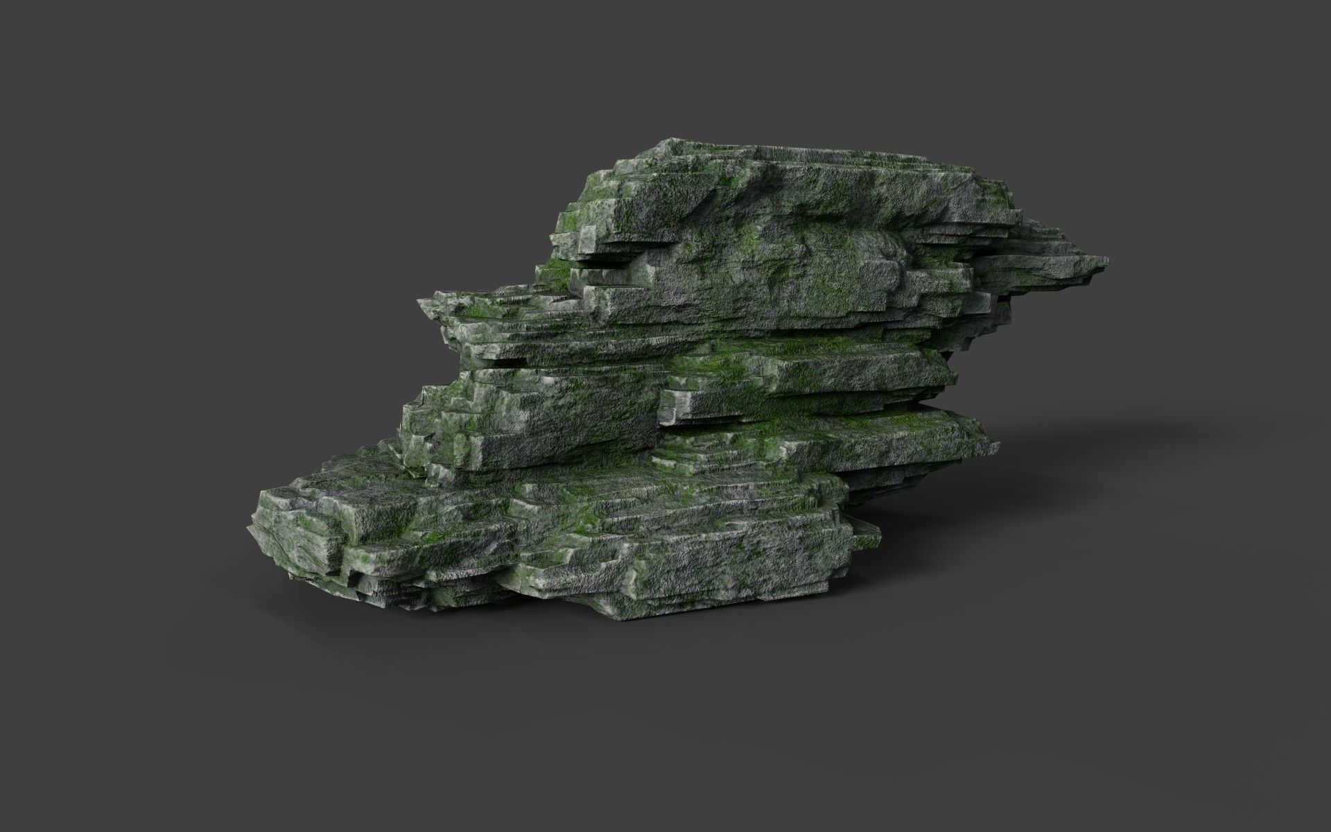 Rock 8-4 Low-poly 3D model_4