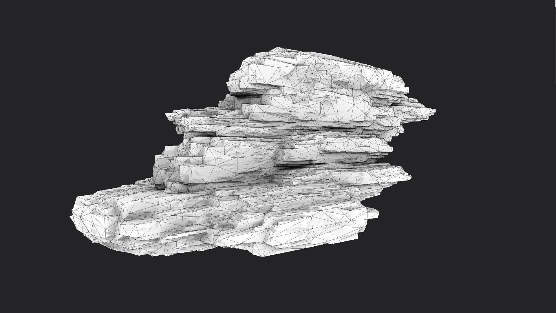 Rock 8-4 Low-poly 3D model_10