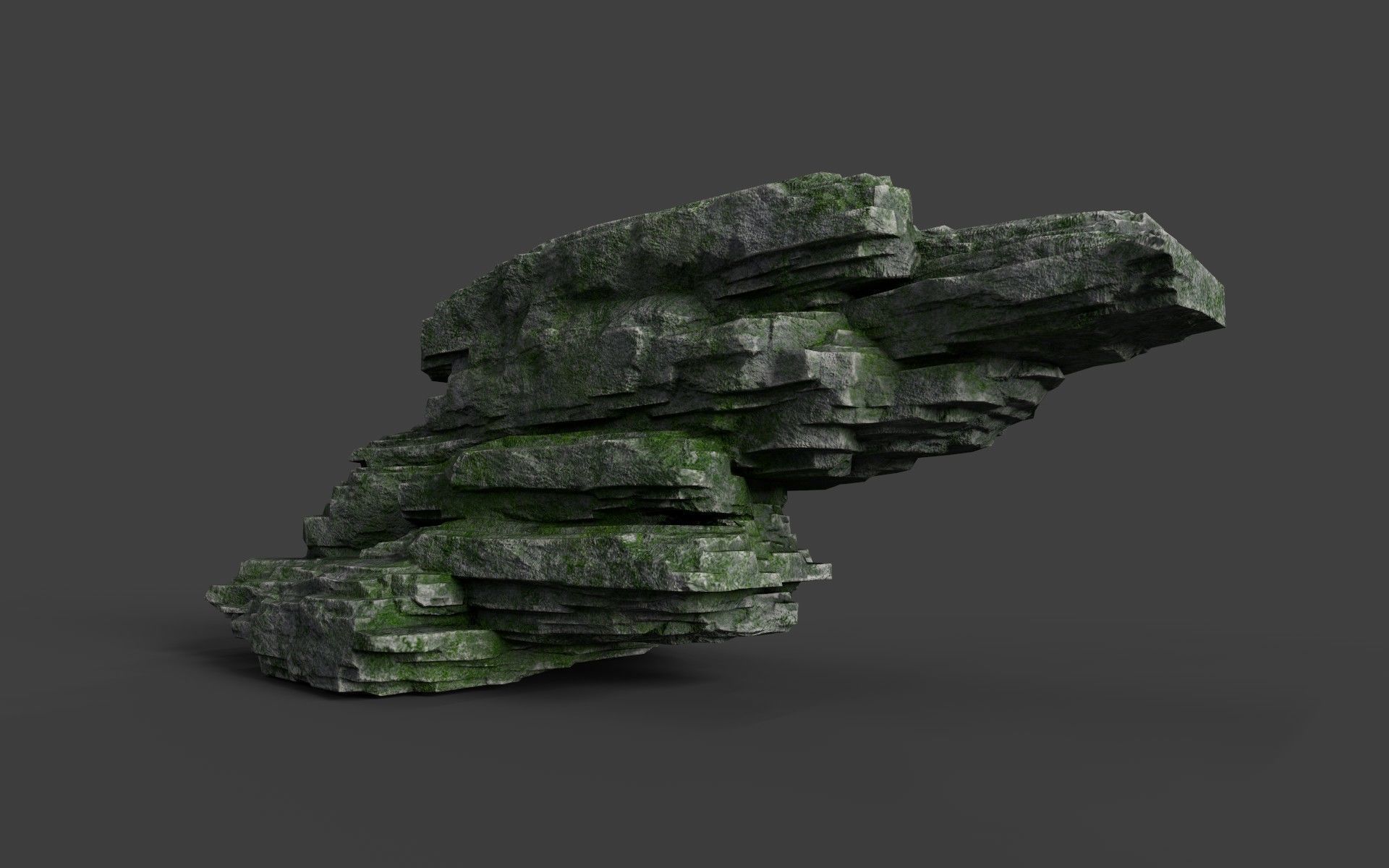 Rock 8-4 Low-poly 3D model_1