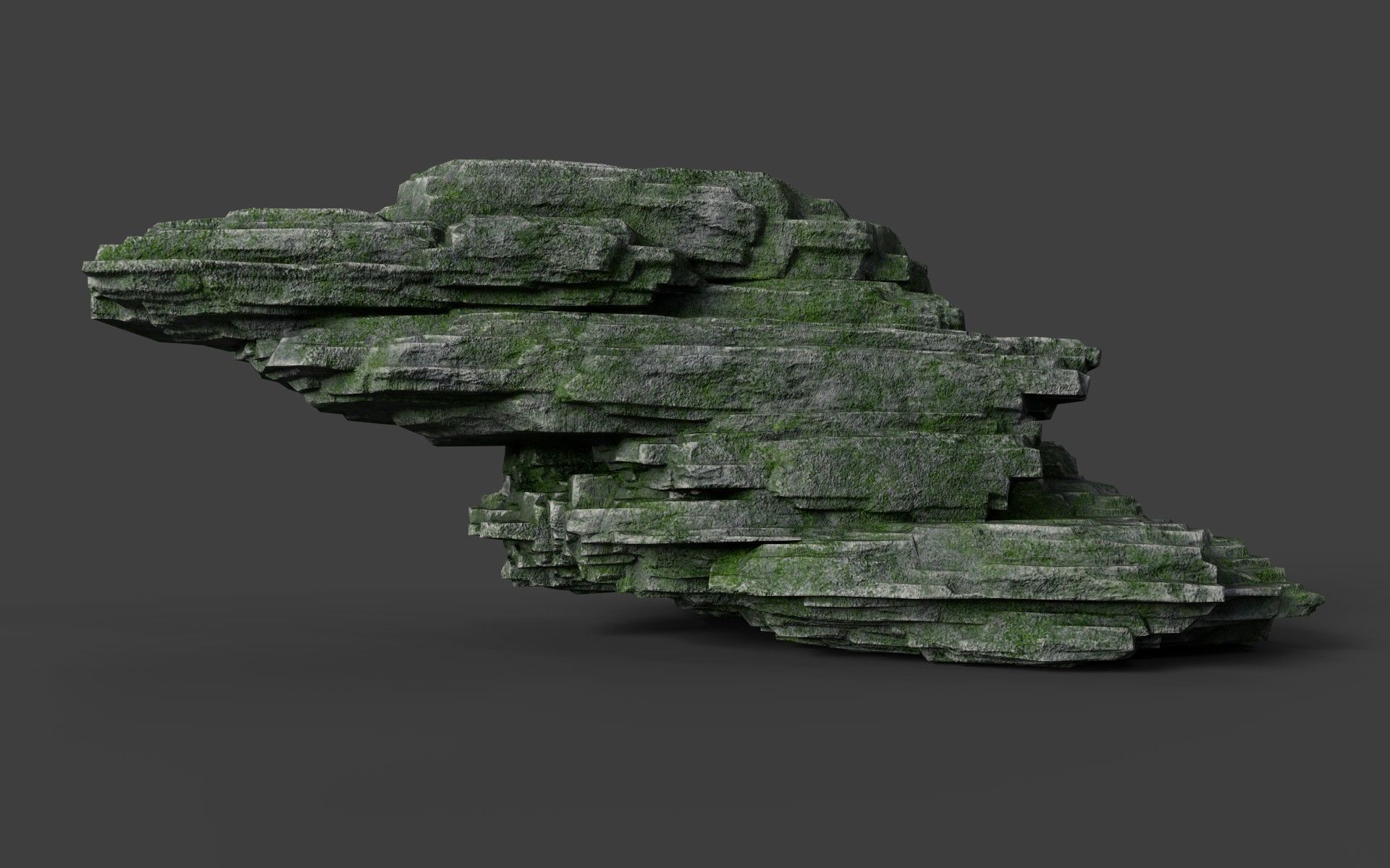 Rock 8-4 Low-poly 3D model_2