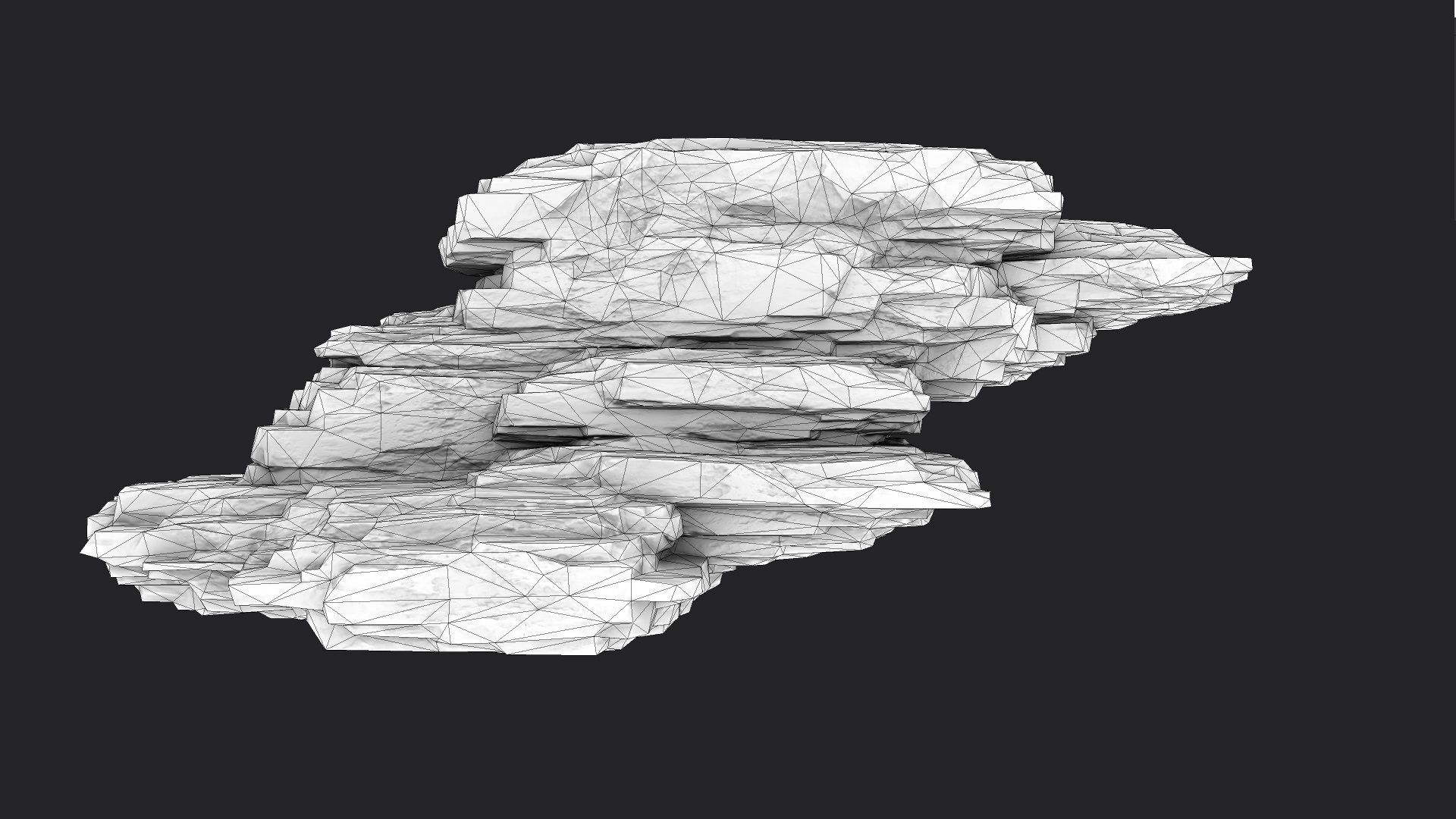 Rock 8-4 Low-poly 3D model_9