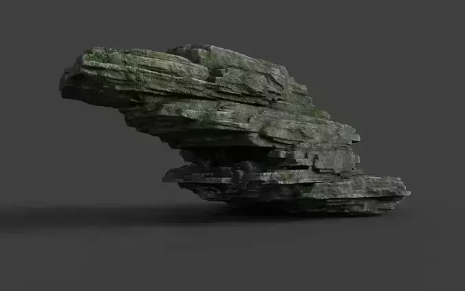 Rock 8-4 Low-poly 3D model