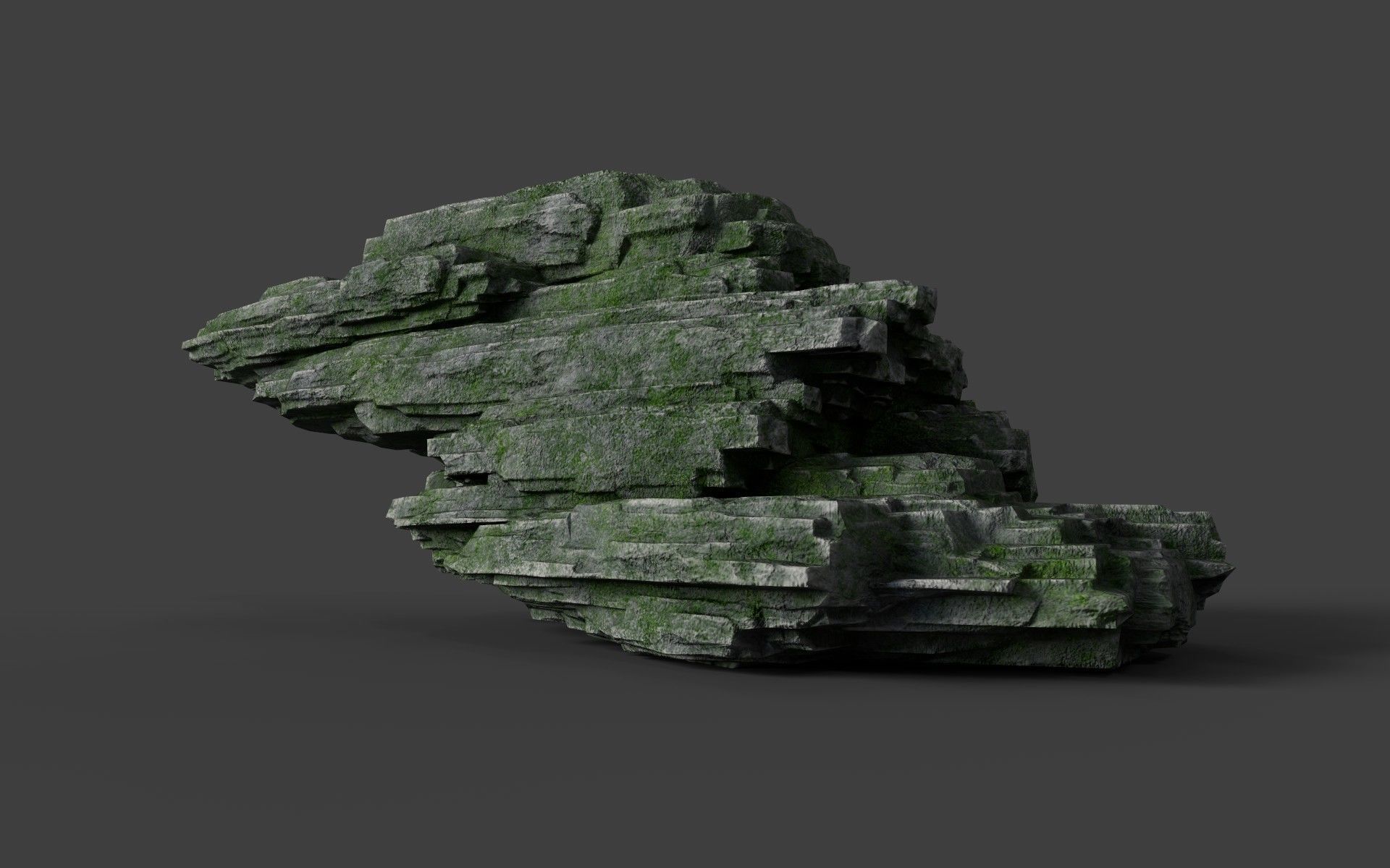 Rock 8-4 Low-poly 3D model_5