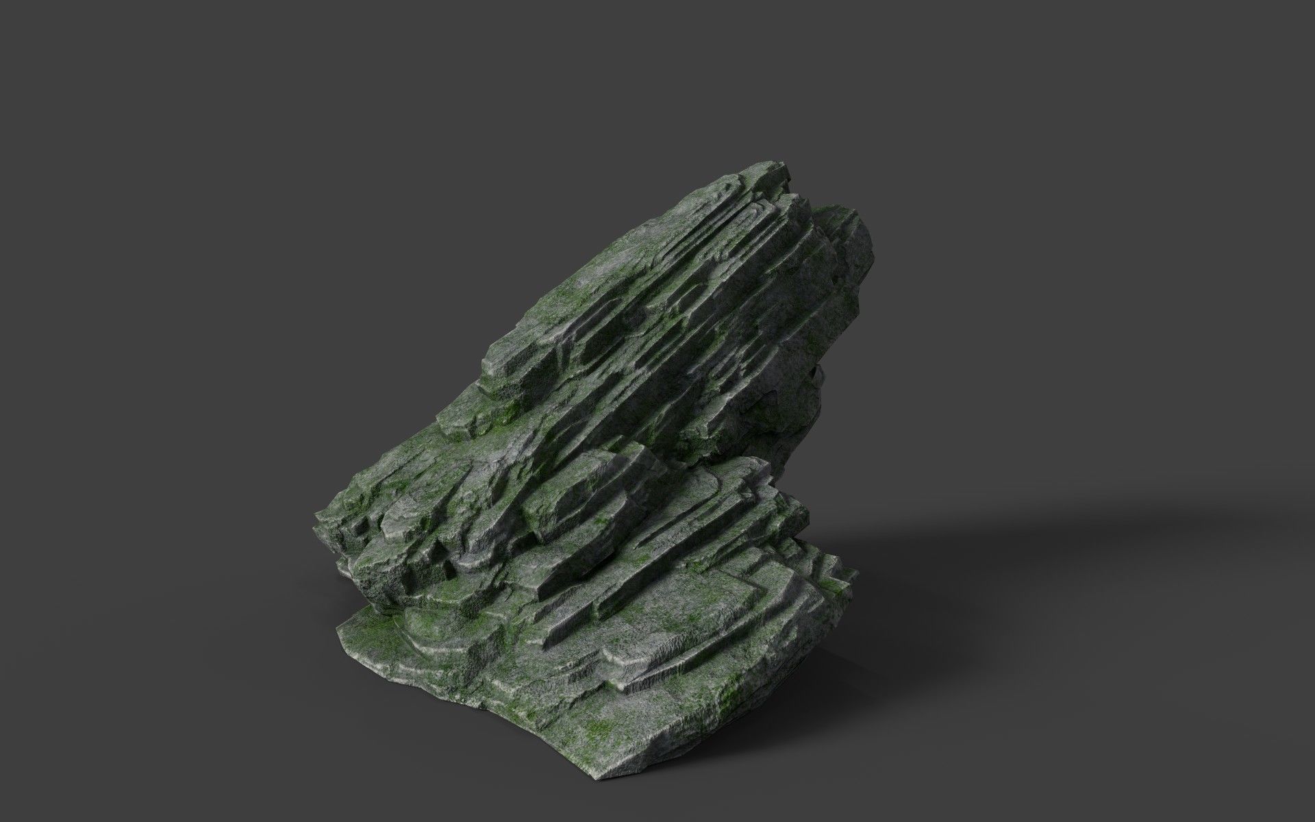 Rock 8-5 Low-poly 3D model_4