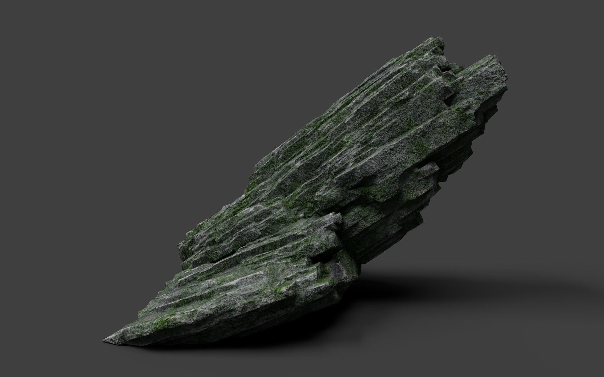Rock 8-5 Low-poly 3D model_3