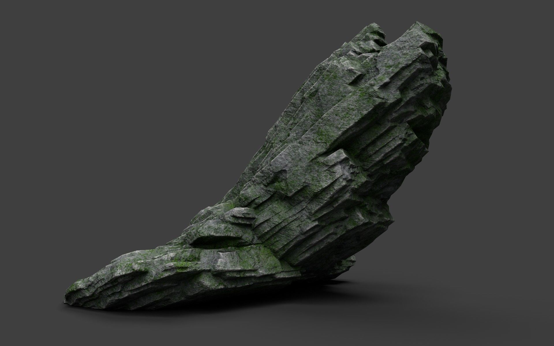 Rock 8-5 Low-poly 3D model_2