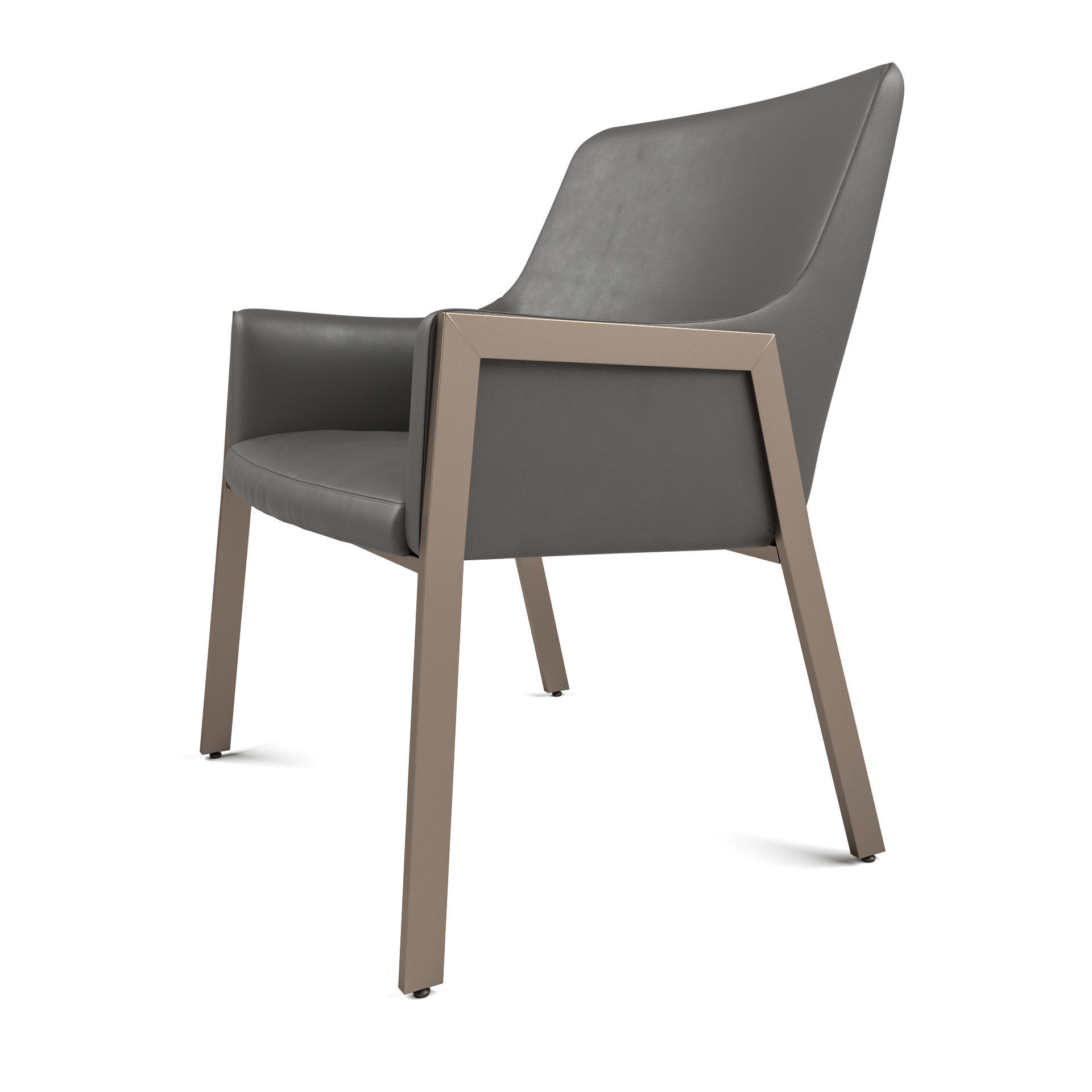 Sunpan - Bernadette Dining Armchair - Kendall Grey 3D model_1