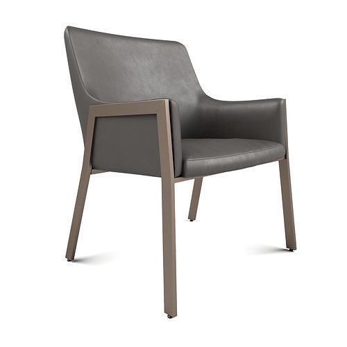 Sunpan - Bernadette Dining Armchair - Kendall Grey 3D model