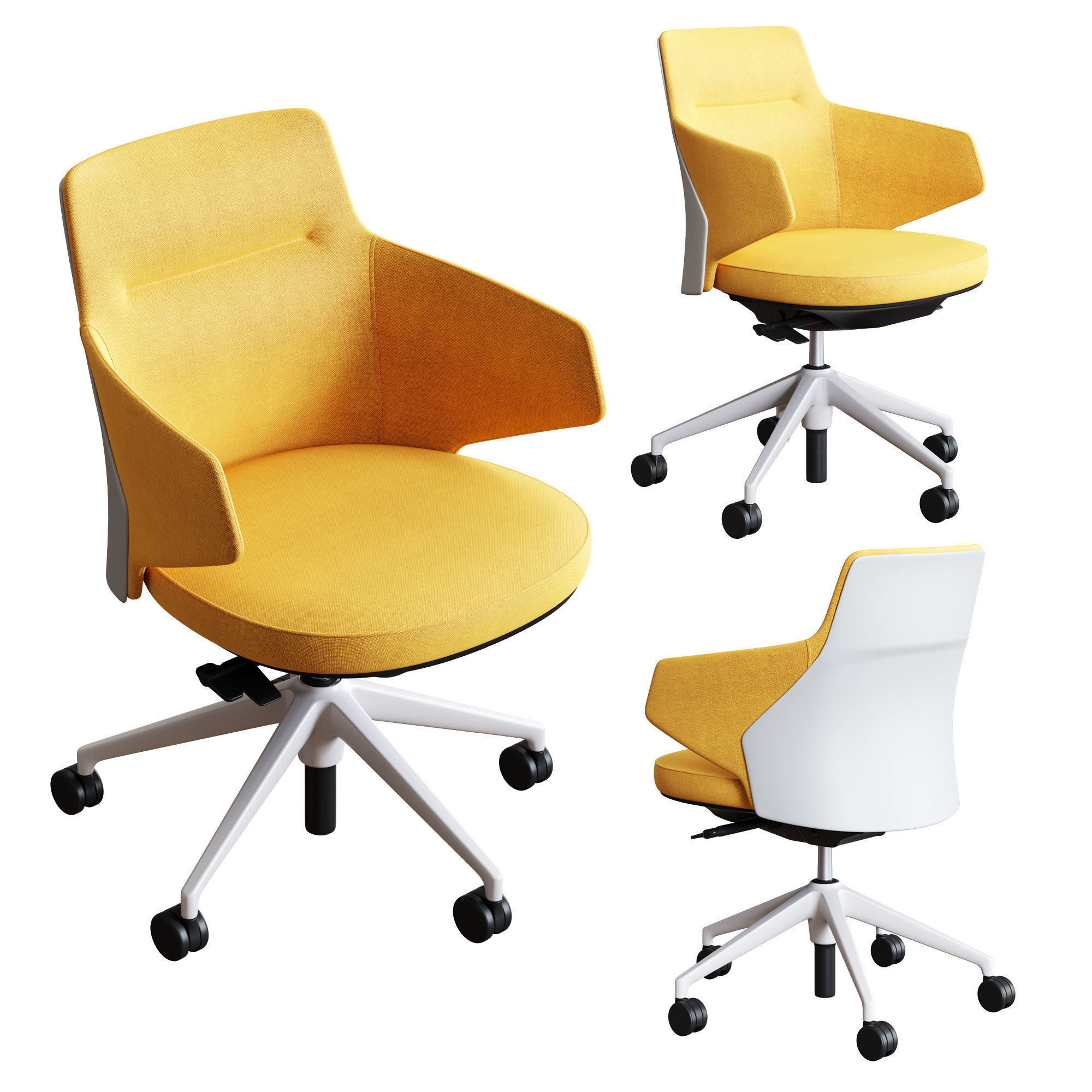 Coalesse - Massaud Conference Seating Set1 3D model_3