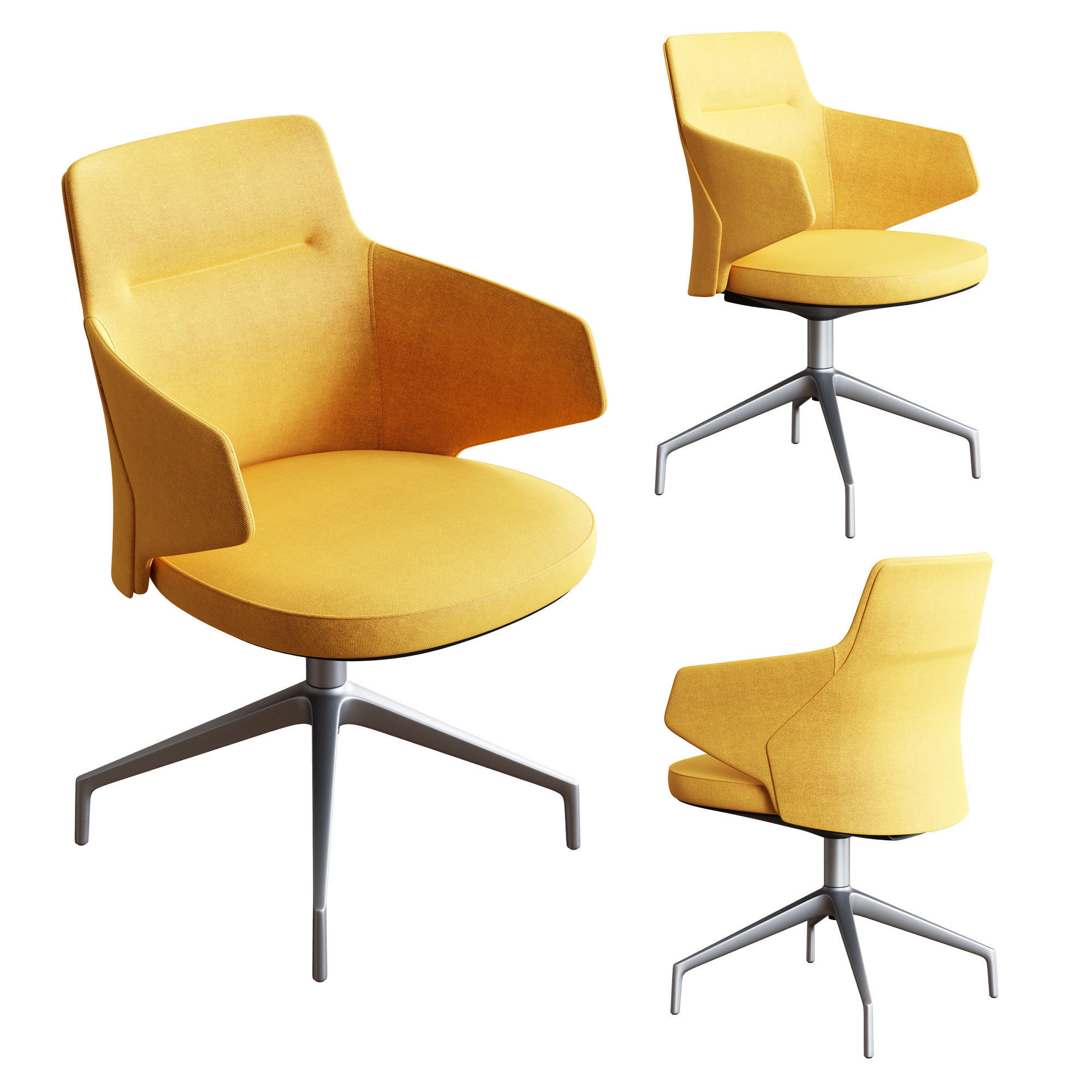 Coalesse - Massaud Conference Seating Set1 3D model_1