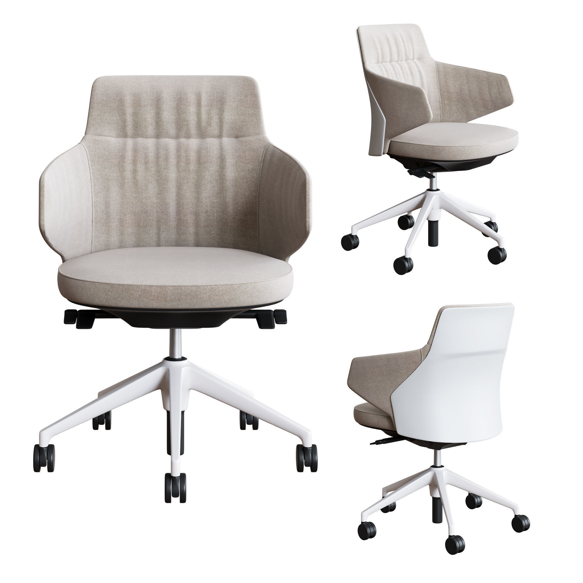 Coalesse - Massaud Conference Seating Set1 3D model_4