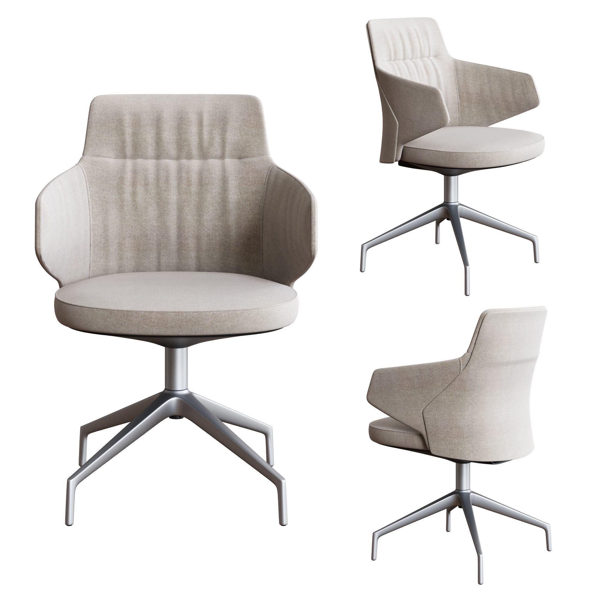 Coalesse - Massaud Conference Seating Set1 3D model_2