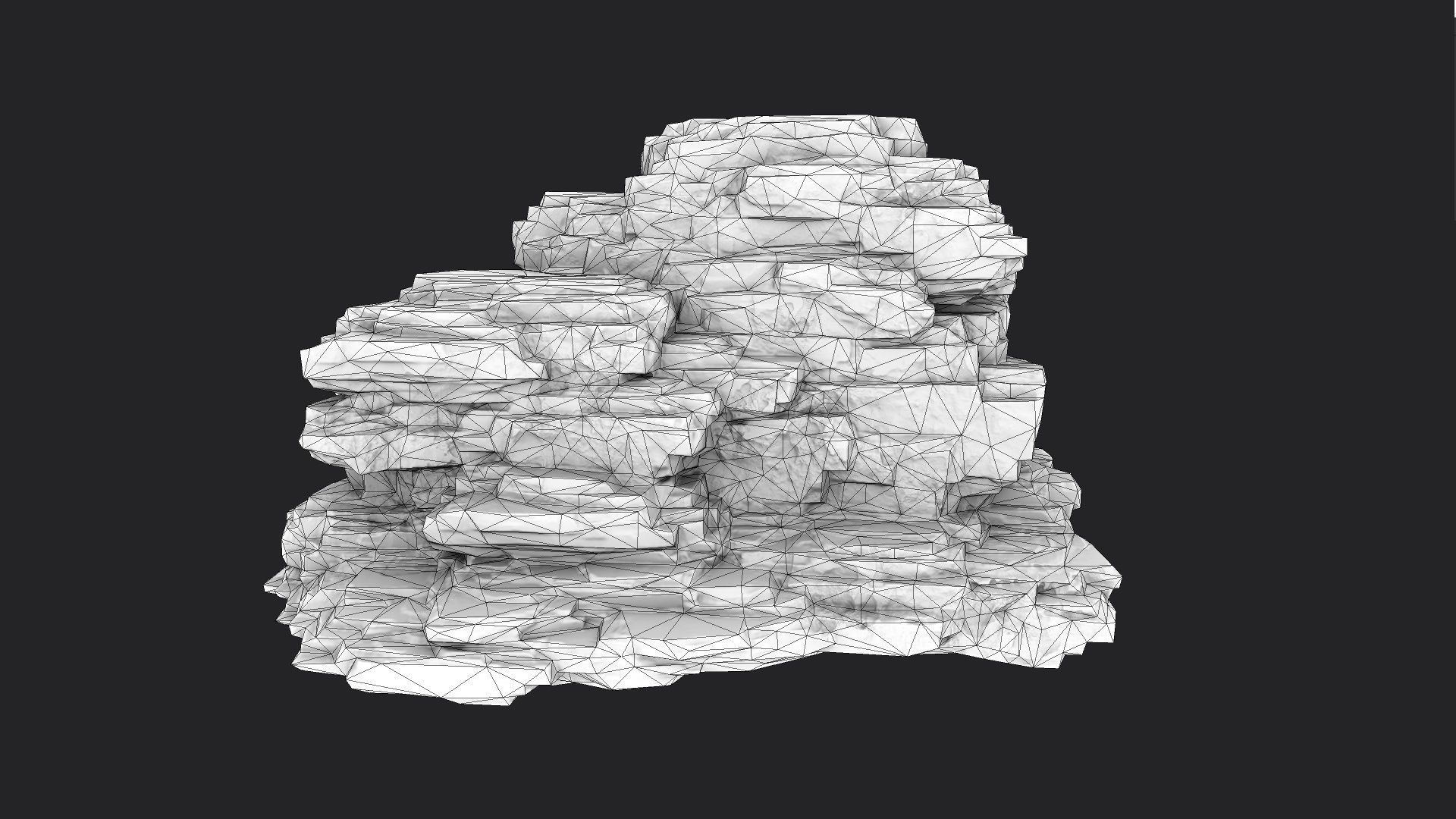 Rock 8-6 Low-poly 3D model_6