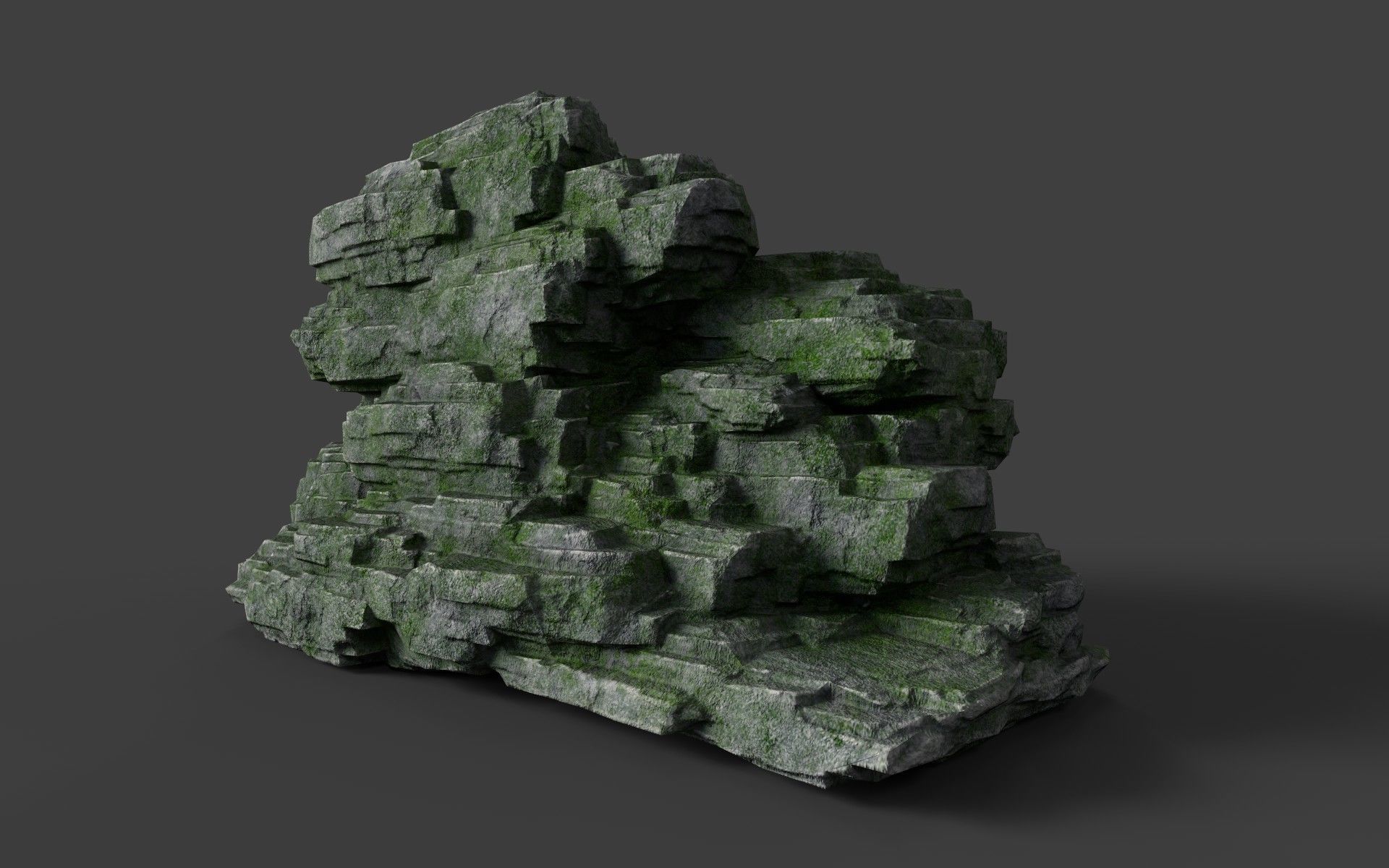 Rock 8-6 Low-poly 3D model_1