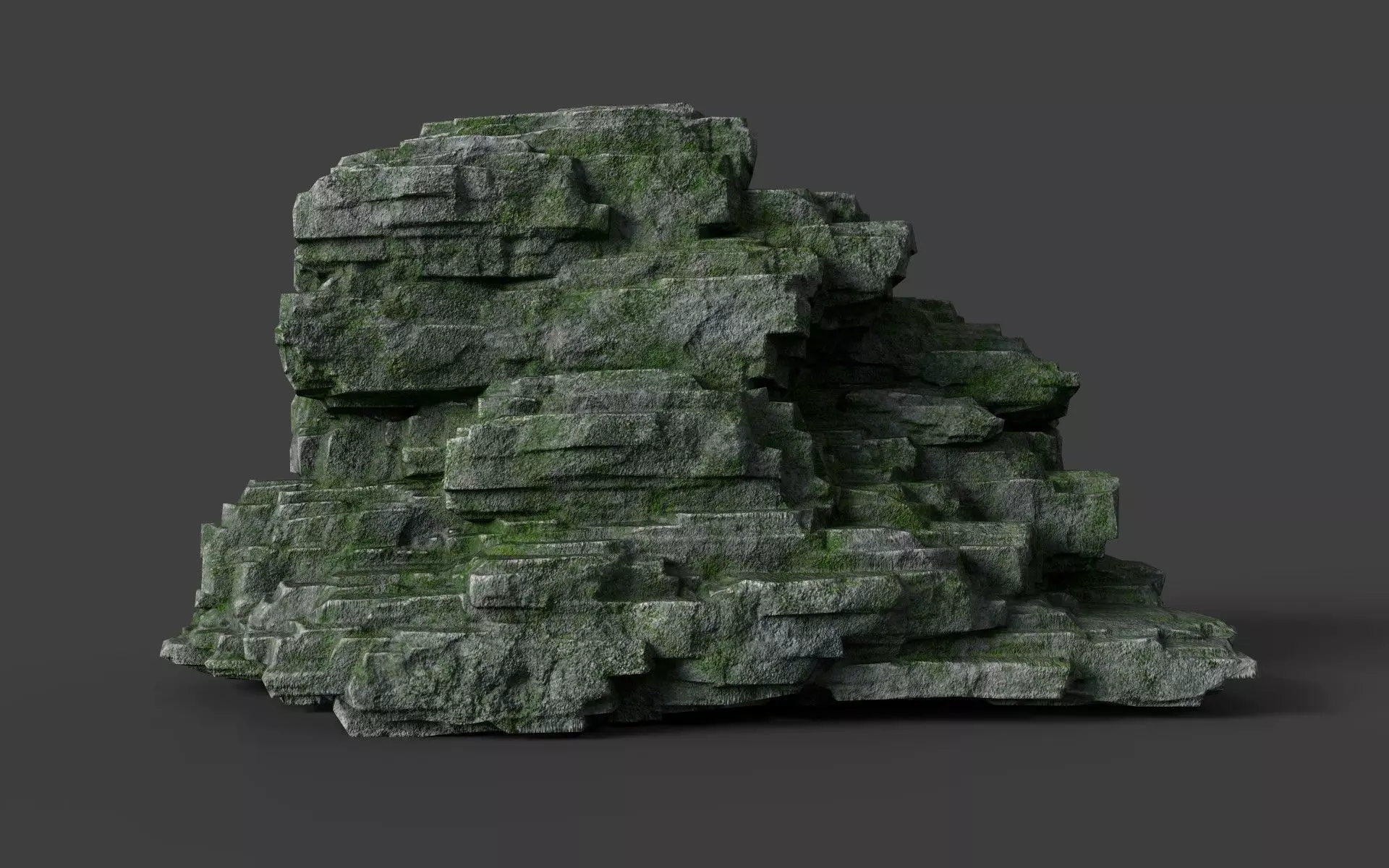Rock 8-6 Low-poly 3D model_0