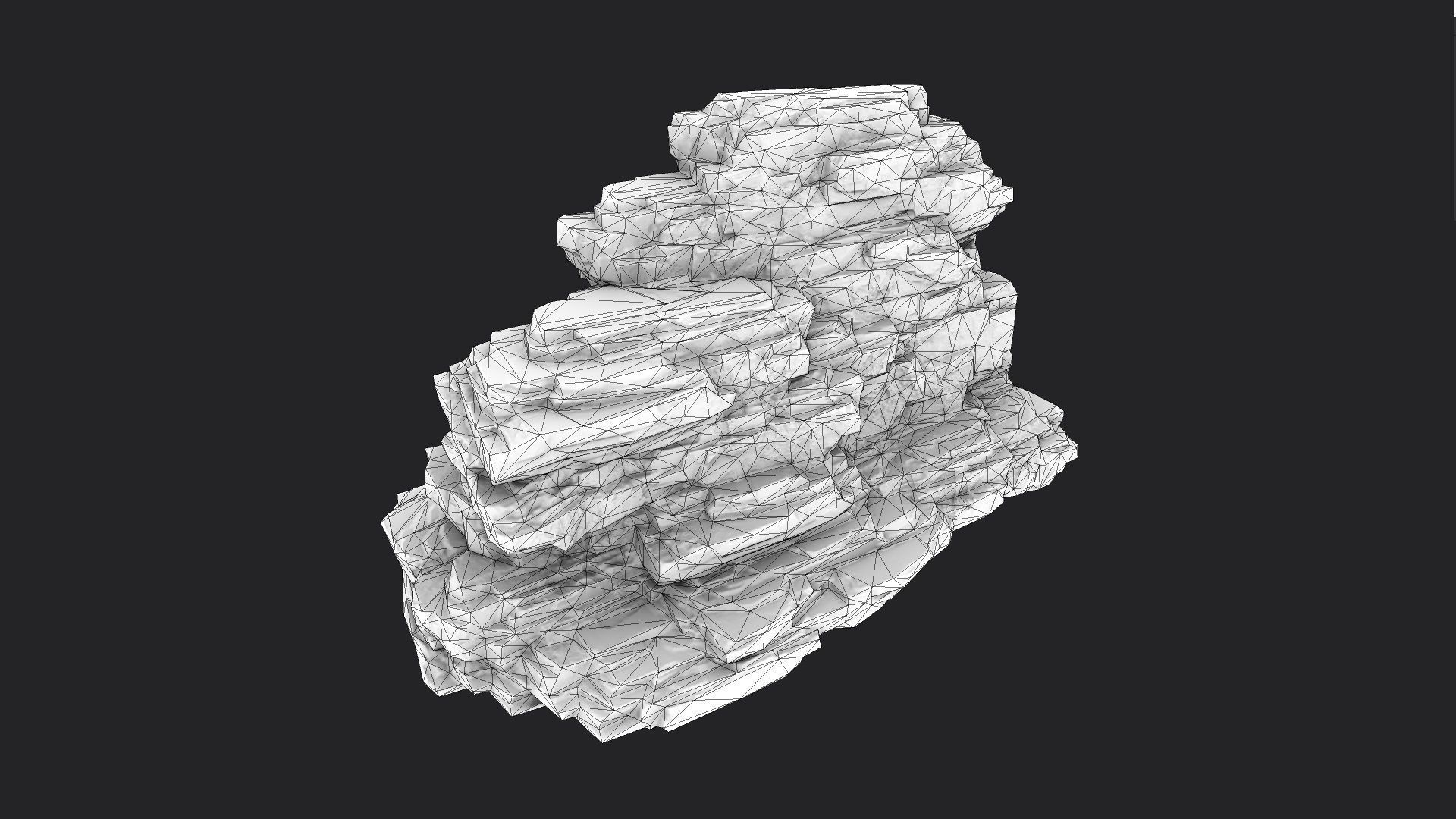 Rock 8-6 Low-poly 3D model_7
