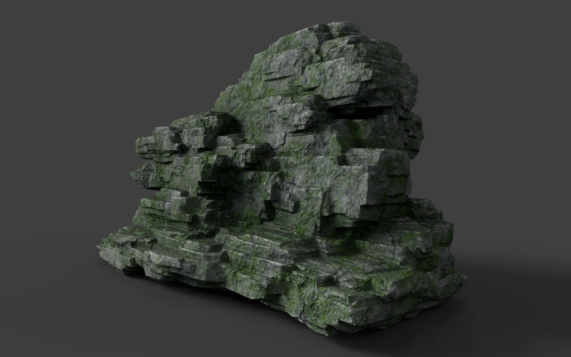 Rock 8-6 Low-poly 3D model_5